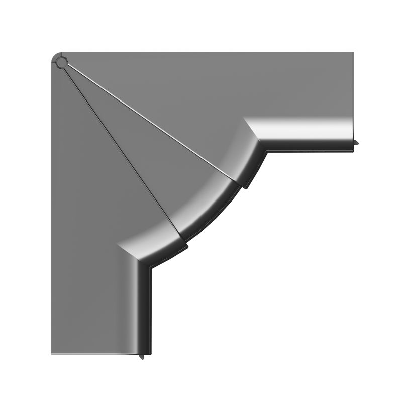 Угол для кабель-канала внутренний изменяемый 110х50 черн. DKC 01051A