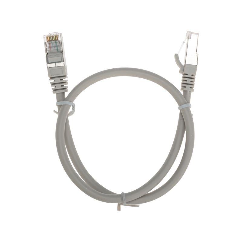 Патч-корд F/UTP кат.6 RJ45-RJ45 26AWG LSZH 0.5м сер. Rexant 02-0210-05