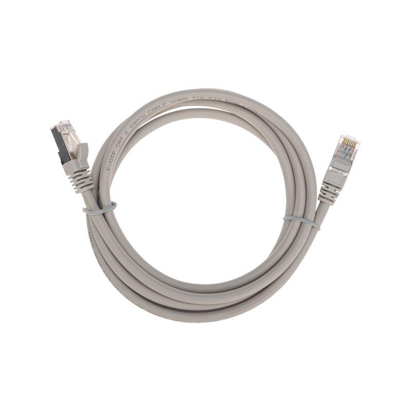 Патч-корд F/UTP кат.6 RJ45-RJ45 26AWG LSZH 2м сер. Rexant 02-0210-2