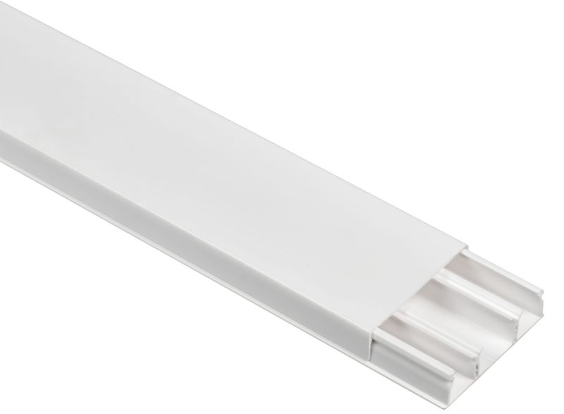 Кабель-канал 3-секц. 60х16 L2100 пластик DLPlus с перегородкой бел. ИЭК Leg 030026