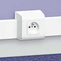 Суппорт 2мод. Mosaic для мини-плинтусов DLPlus 60х16/20 бел. Leg 030377