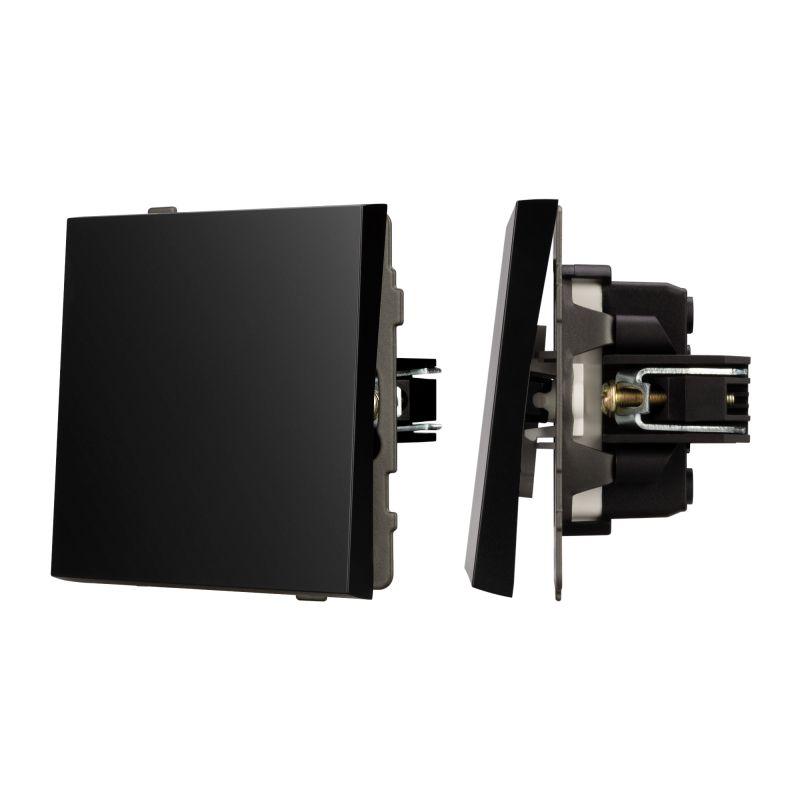 Выключатель перекрестный 1-кл. SWT-TENDO-MKX1-PL-BK 10А 230В механизм Arlight 054055