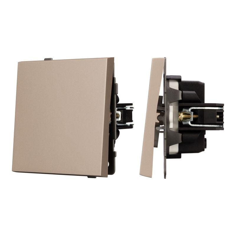 Выключатель перекрестный 1-кл. SWT-TENDO-MKX1-PL-GD 10А 230В механизм Arlight 054057