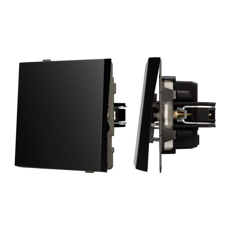 Выключатель звонковый SWT-TENDO-MKR1-PL-BK 10А 230В механизм Arlight 054143