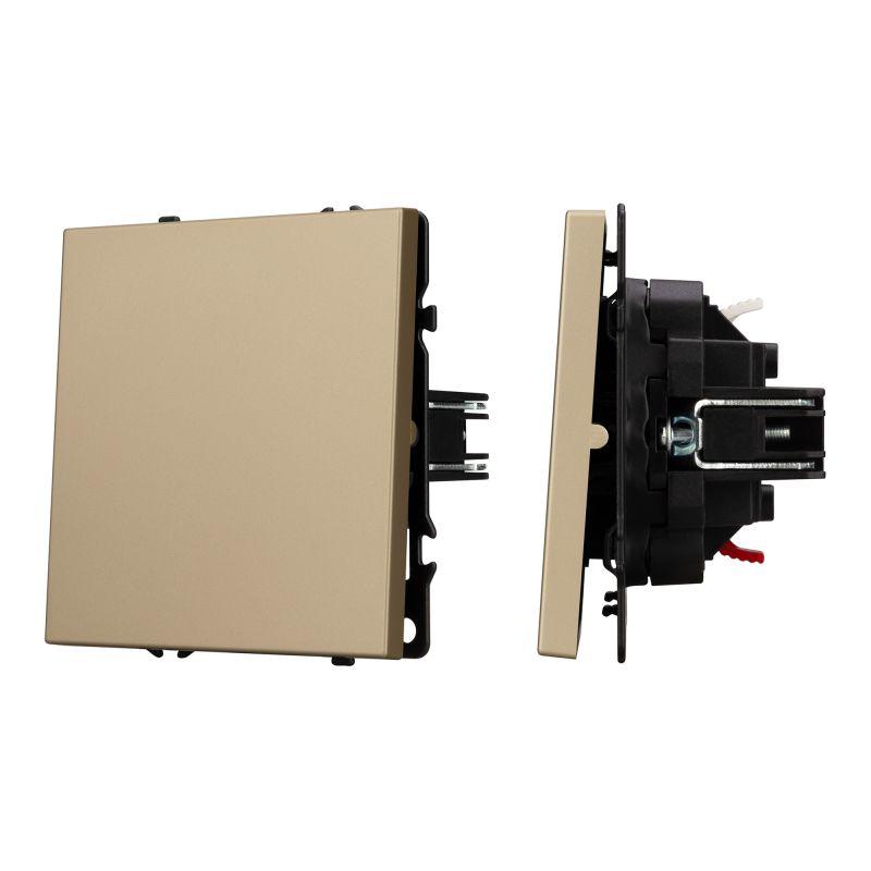 Выключатель непроходной 1-кл. SWT-NOBE-MK01-SFPL-GD 10А 230В механизм Arlight 054244