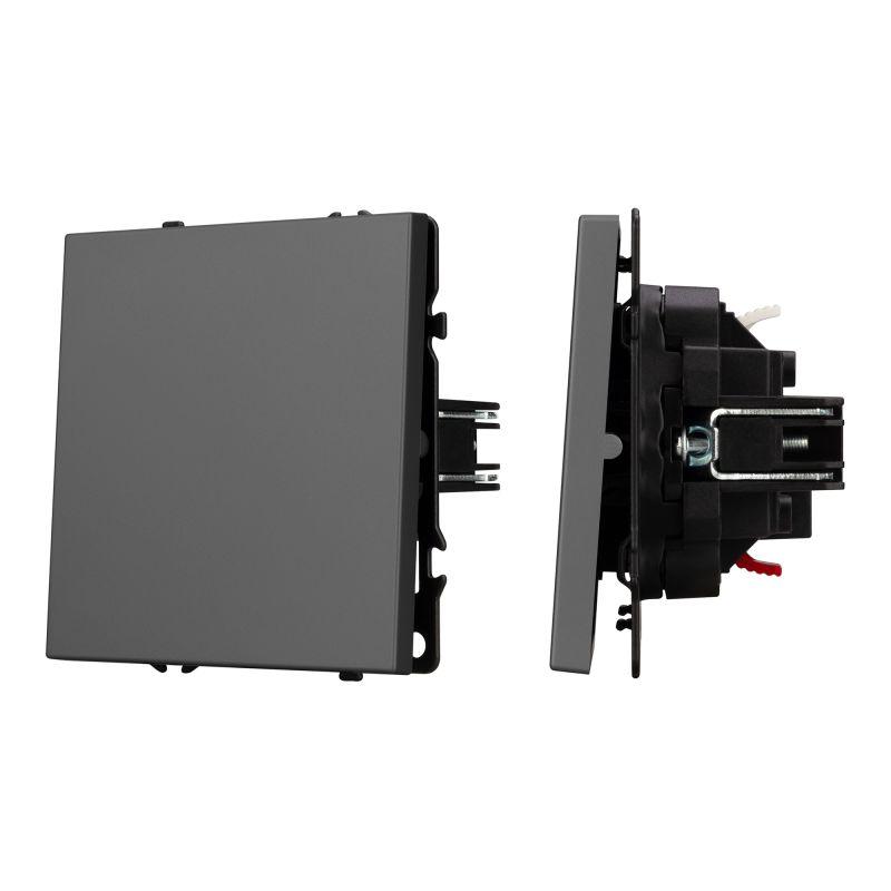 Выключатель проходной 1-кл. SWT-NOBE-MKP1-SFPL-GR 10А 230В механизм Arlight 054248