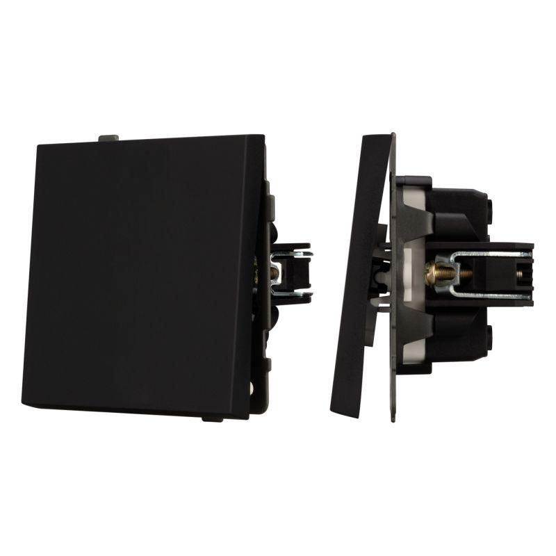 Выключатель звонковый SWT-TENDO-MKR1-SFPL-BK 10А 230В механизм Arlight 054587