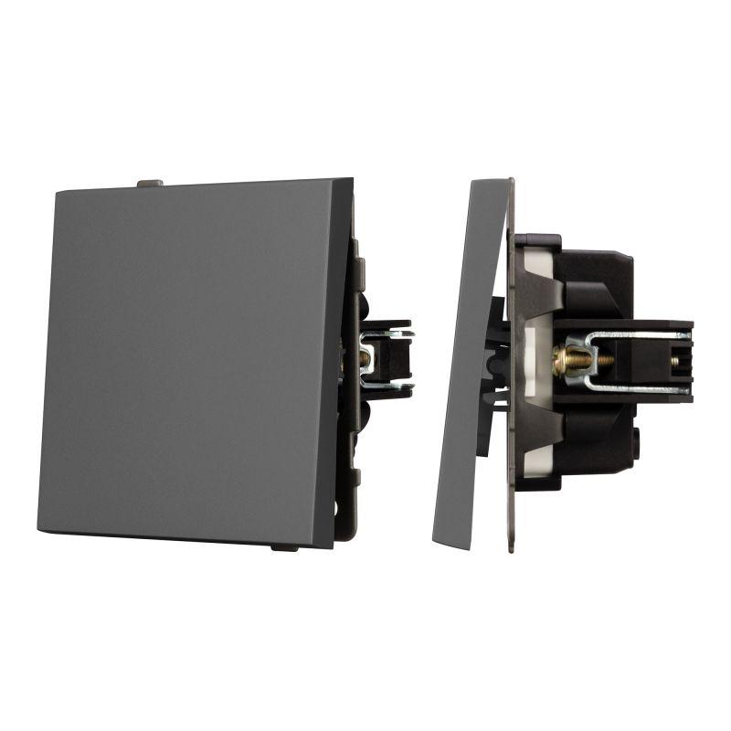 Выключатель звонковый SWT-TENDO-MKR1-SFPL-GR 10А 230В механизм Arlight 054589