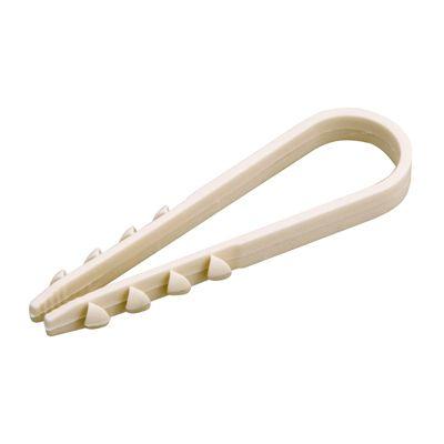 Дюбель-хомут 11-18 для круглого кабеля бел. (уп.100 шт) PROCONNECT 07-4502-2