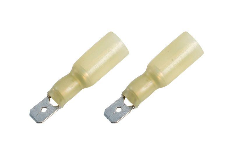 Клемма плоская изолир. термоусаживаемая (КПИт штекер - 6.35мм) 4-6кв.мм (DRS/MDD5.5-250) REXANT 08-0354