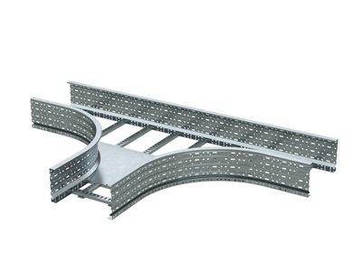 Ответвитель для лестн. лотка Т-образ. 80х600 R-660 гор. цинк DKC ULT686HDZ