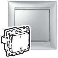 Переключатель 1-кл. 3п СП Valena 10А IP31 400В для люминисц. ламп механизм алюм. IEK 770103