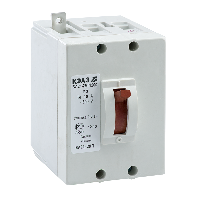 Выключатель автоматический 1п 40А 6Iн ВА21-29Т-120010 У3 600В DC крепл. за панелью КЭАЗ 101949
