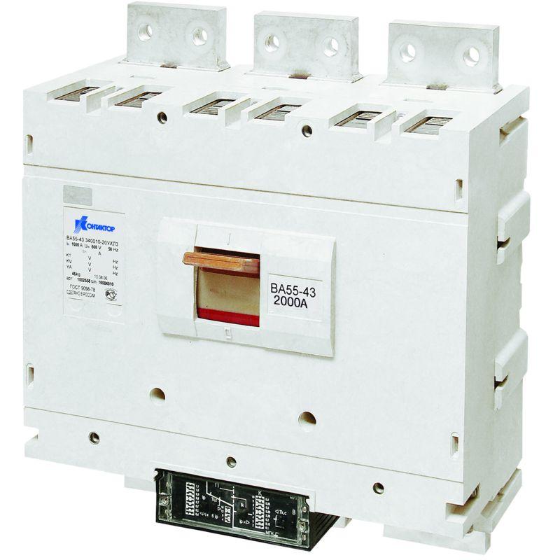 Выключатель автоматический 3п 1600А ВА56-43-301830-00 УХЛ3 690В Контактор 1029878
