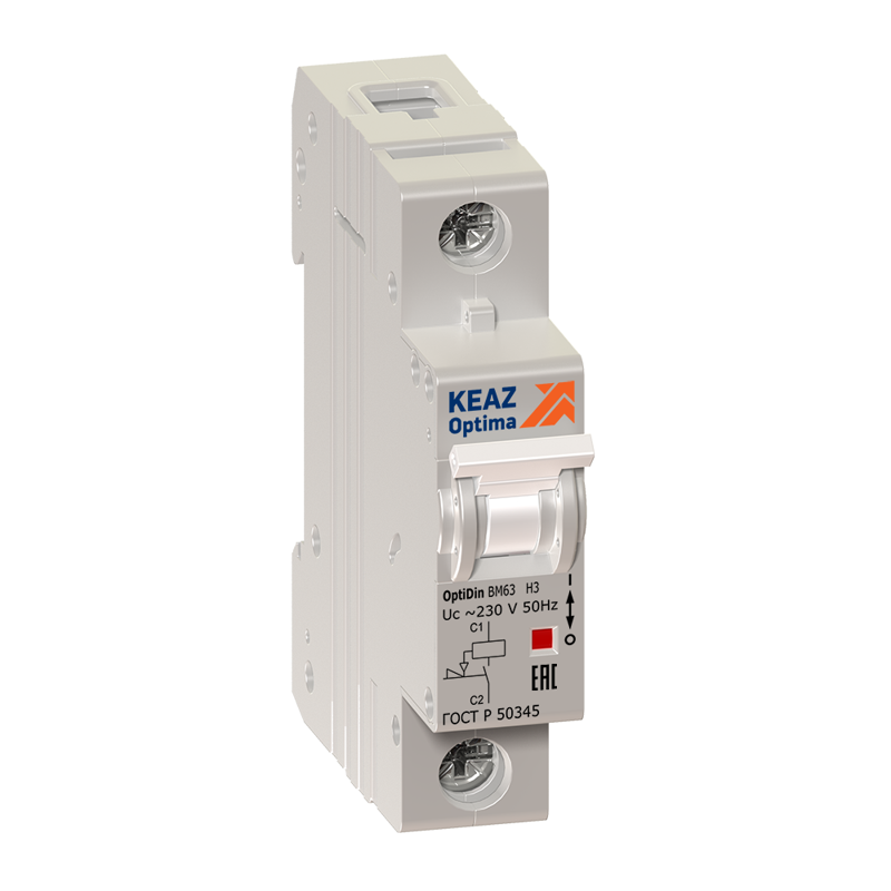 Расцепитель независ. в отдельном модуле OptiDin BM63 H3 УХЛ3 КЭАЗ 103900