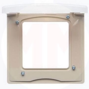 Рамка 1-м Etika IP44 с защ. крышкой сл. кость IEK 672560