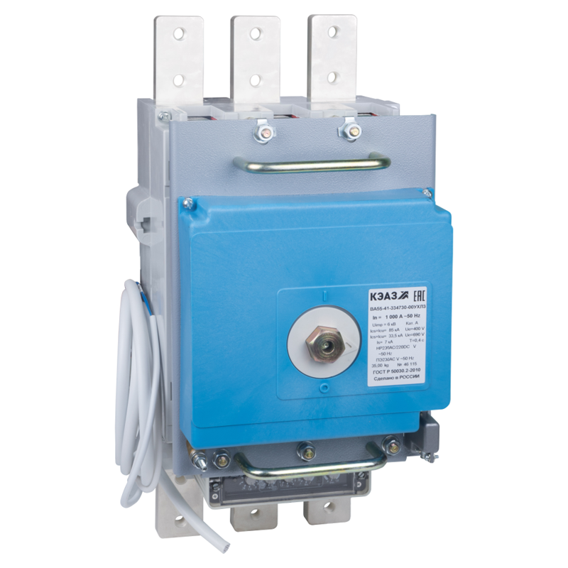 Выключатель автоматический 3п 1000А 55кА ВА55-41-331130 УХЛ3 690В AC ПЭ230AC КЭАЗ 108226