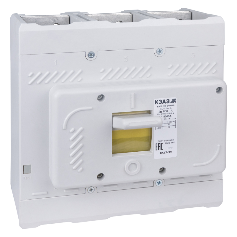Выключатель автоматический 3п 320А 2000Im 40кА ВА57-39-340010 УХЛ3 690В AC КЭАЗ 109872