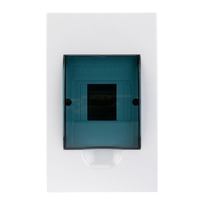 Бокс ЩРВ-П-4 IP41 пластик. бел. Rexant 11-0204