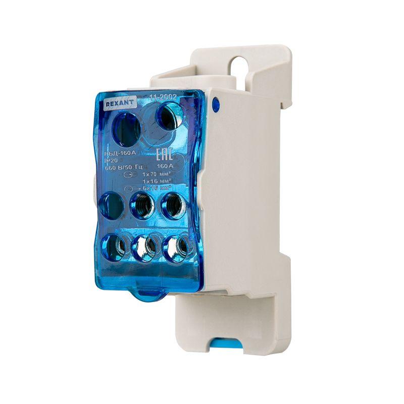 Блок распределительный РБД-125А на DIN-рейку Rexant 11-2001