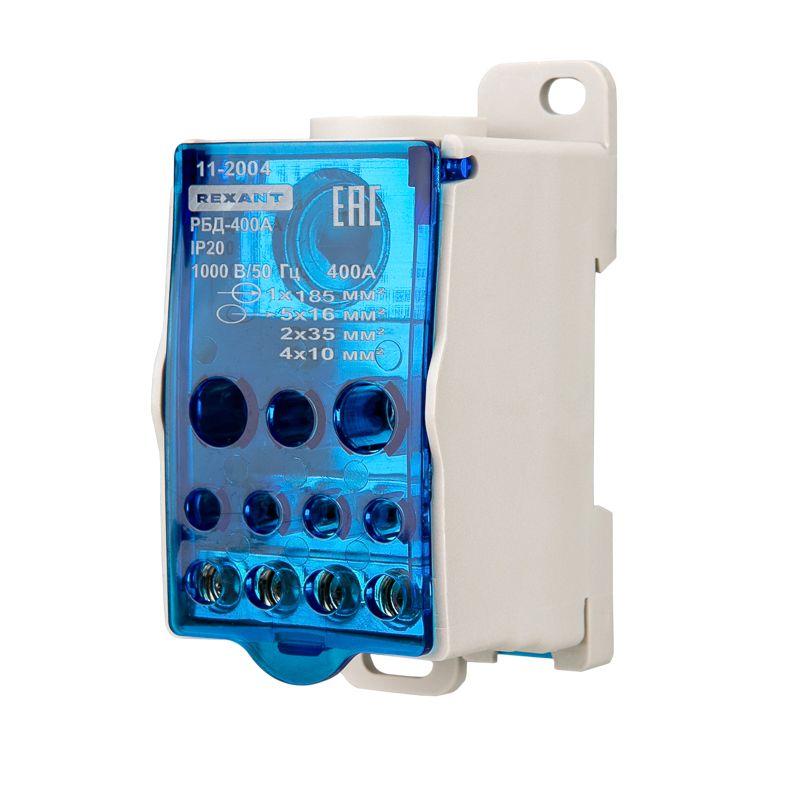 Блок распределительный РБД-400А на DIN-рейку Rexant 11-2004