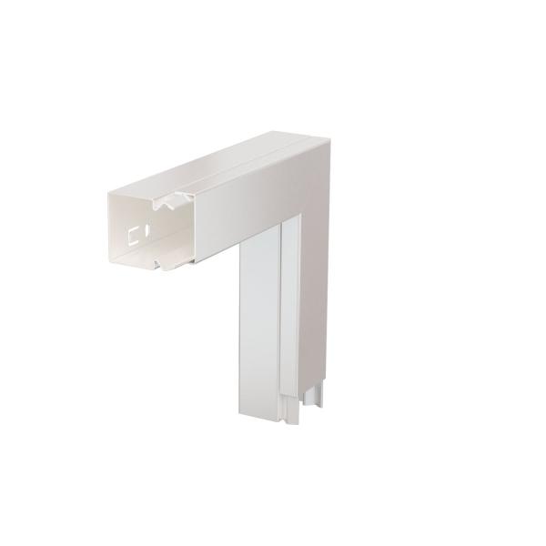 Угол плоский с крышкой кабель-канала 40х40мм сталь LKM F40040RW бел. OBO 6248993