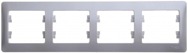 Рамка 4-м Glossa горизонт. перламутр SE GSL000604