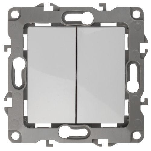 Переключатель 2-кл. СП Эра12 12-1106-01 10А IP20 250В 10AX механизм бел. Эра Б0014663