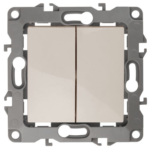 Переключатель 2-кл. СП Эра12 12-1106-02 10А IP20 250В 10AX механизм сл. кость Эра Б0014664