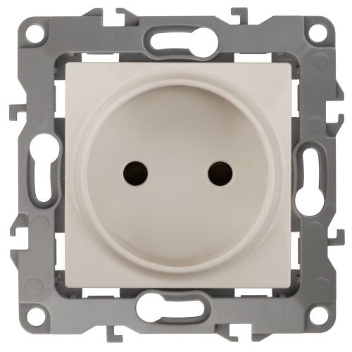 Розетка 1-м СП Эра12 12-2105-02 16А IP20 16AX 250В 2P механизм сл. кость Эра Б0018255