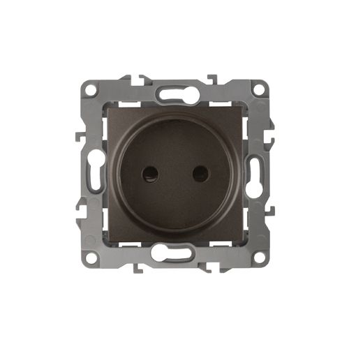 Розетка 1-м СП Эра12 12-2105-13 16А IP20 16AX 250В 2P механизм бронз. Эра Б0019336
