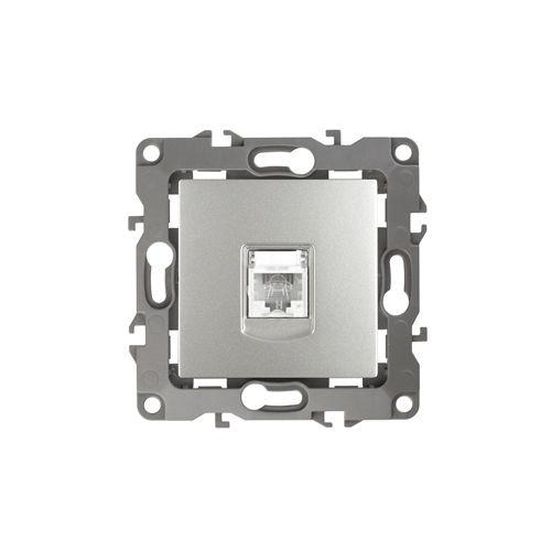 Розетка телефонная Эра12 12-3105-03 RJ11 IP20 алюм. Эра Б0014713
