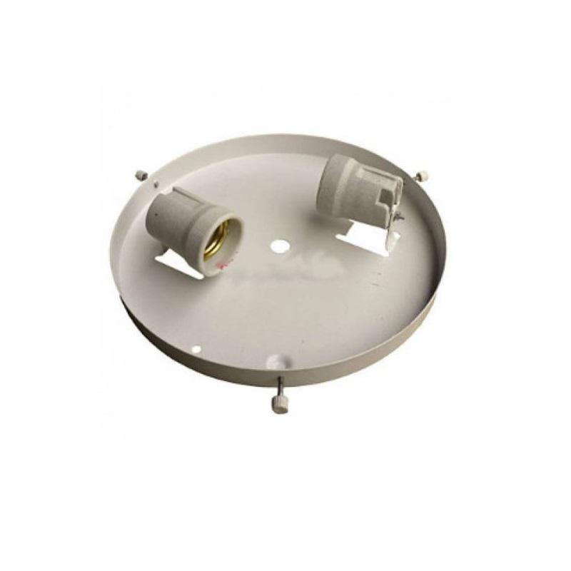 Светильник НПО 22-2х60-175 ф175 накладной бытовой без рассеив. Владасвет 10132