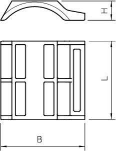 Пластина для зажимной скобы