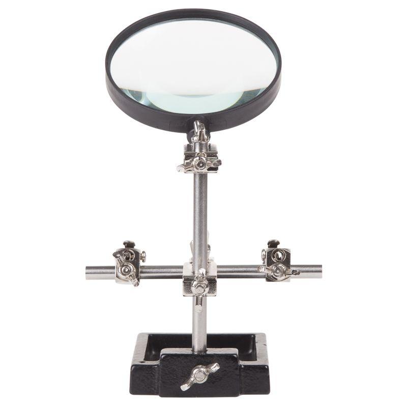 Держатель "третья рука" с лупой х3 d60 мм (ZD-10H) REXANT 12-0254