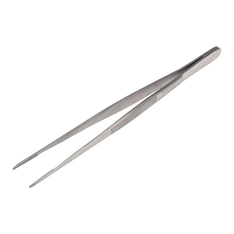 Пинцет прямой рифленый 155мм ПРОФИ SDS 12-0365