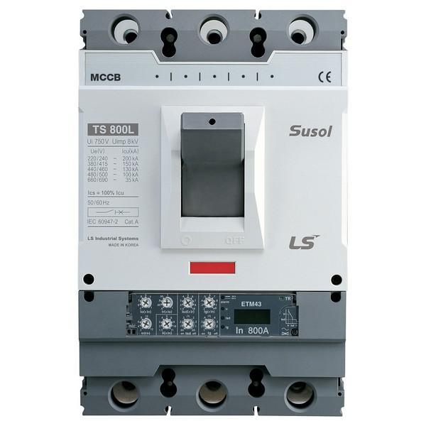 Выключатель автоматический 3п 3т 800А 65кА TS800N ETM43 AC LS Electric 111005300