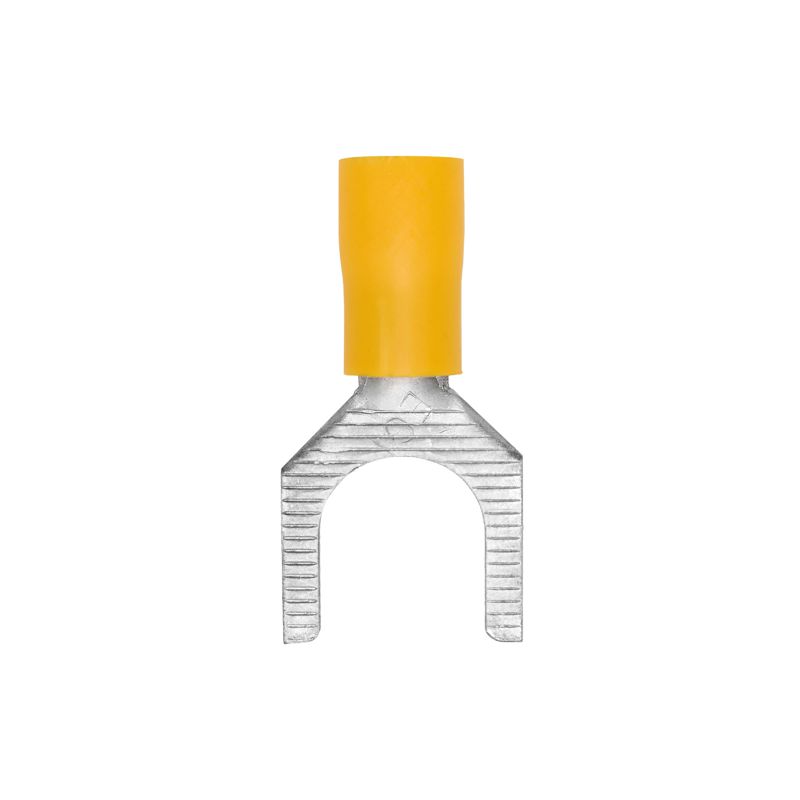 Наконечник вилочный изолированный 2.5-6кв.мм А=10.5мм желт. (уп.50шт) DKC 2C110P