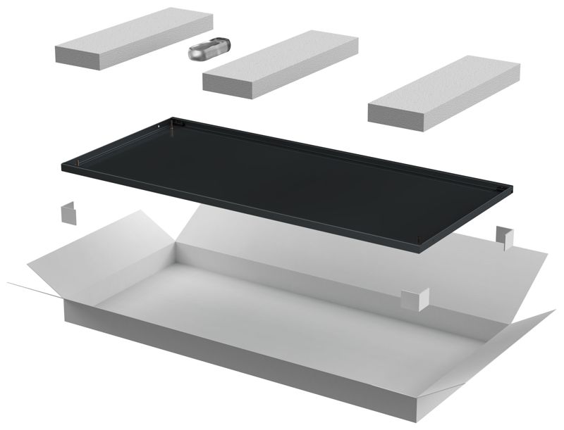 Дверь металлическая для шкафа LINEA N 28U 600мм черн. ITK LN05-28U6X-DM
