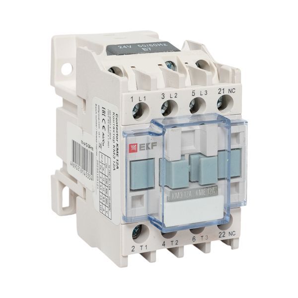 Контактор КМЭ 12А кат. 24В AC 1НЗ PROxima EKF ctr-s-12-24-nc