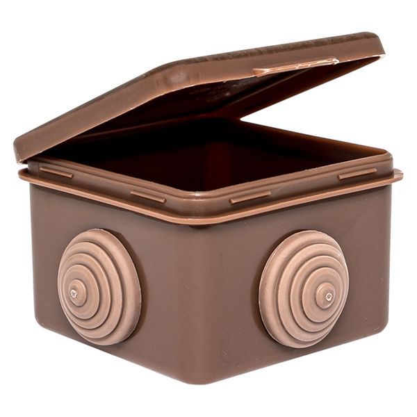 Коробка распаячная КМР-030-036 пылевлагозащ. 65х65х50 4 мембранных ввода темн. дерево PROxima EKF plc-kmr2-030-036-t