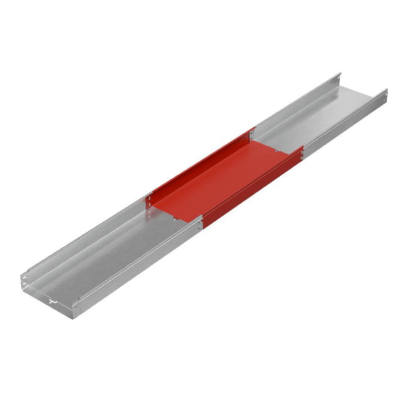 Лоток листовой неперфорированный 300х80 L3000 сталь 1.5мм "БЫСТРЫЙ МОНТАЖ ПЛЮС" LNplus80-300-1.5-3000 HD гор. оцинк. КМ PL1292