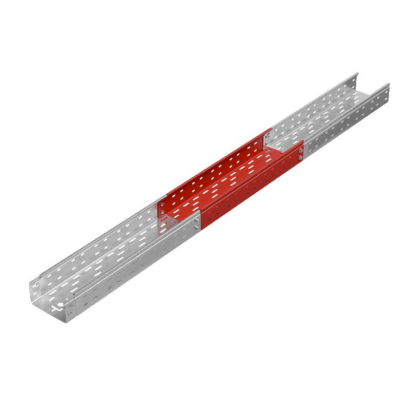 Лоток листовой перфорированный 150х80 L3000 сталь 1.2мм "БЫСТРЫЙ МОНТАЖ ПЛЮС" LPplus80-150-1.2-3000 HD гор. оцинк. КМ PL1212