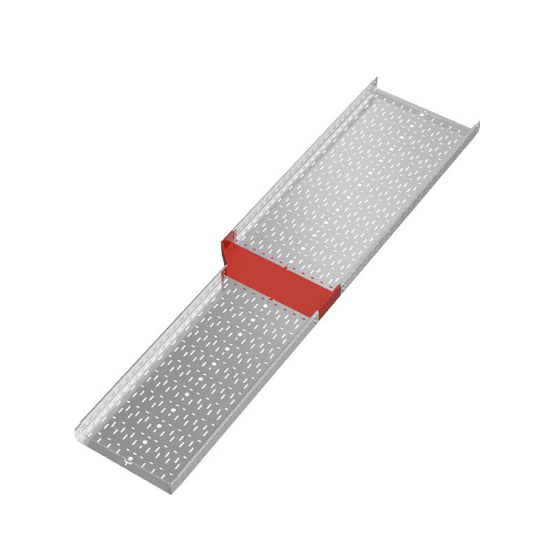 Переходник для лотка левый 80х500-600 сталь 1мм "ПЛЮС" PDplus80-500-600-L КМ PL0737