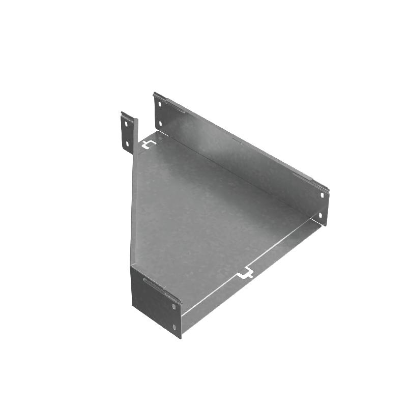 Переходник для лотка правый 100х100-400 сталь 1мм "ПЛЮС" PDplus100-100-400-R КМ PL0673