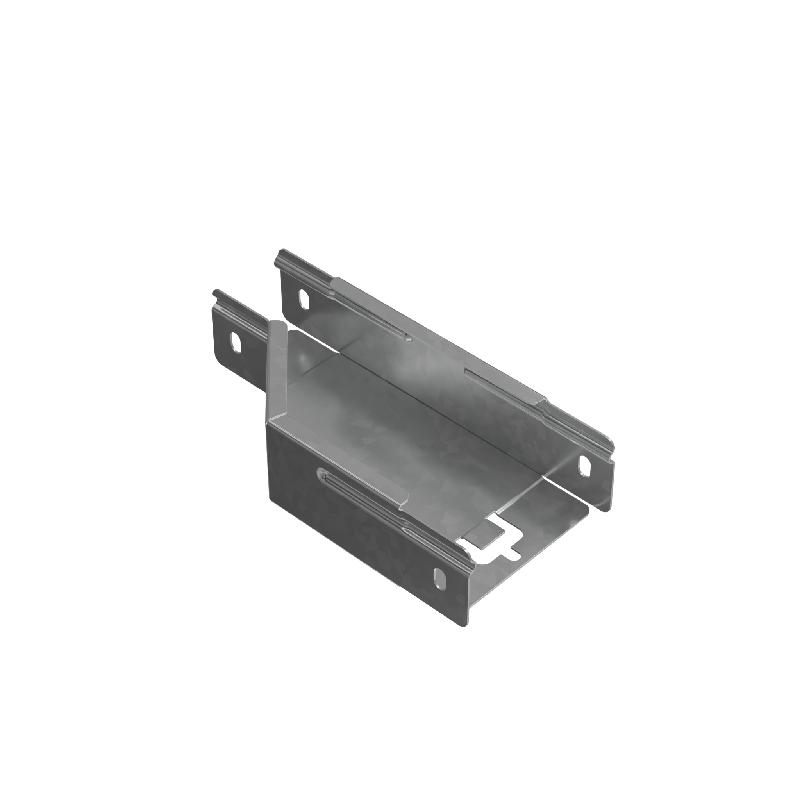 Переходник для лотка правый 50х50-100 сталь 1мм "ПЛЮС" PDplus50-50-100-R КМ PL0623