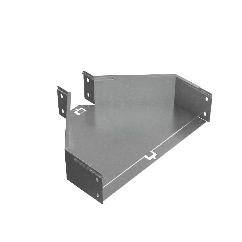 Переходник для лотка центральный 100х100-400 сталь 1мм "ПЛЮС" PDplus100-100-400-C КМ PL0809