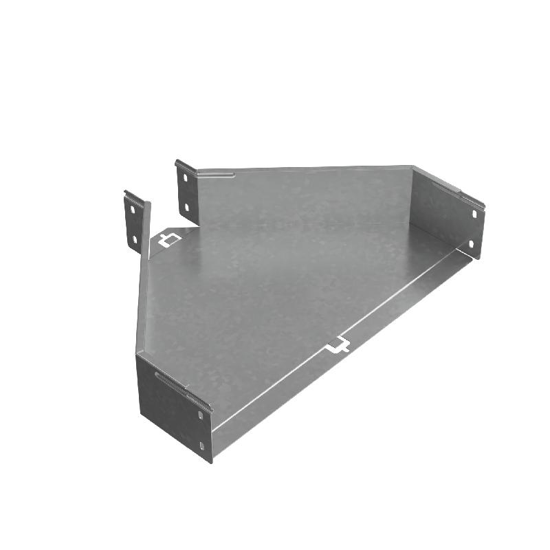 Переходник для лотка центральный 100х100-500 сталь 1мм "ПЛЮС" PDplus100-100-500-C КМ PL0810