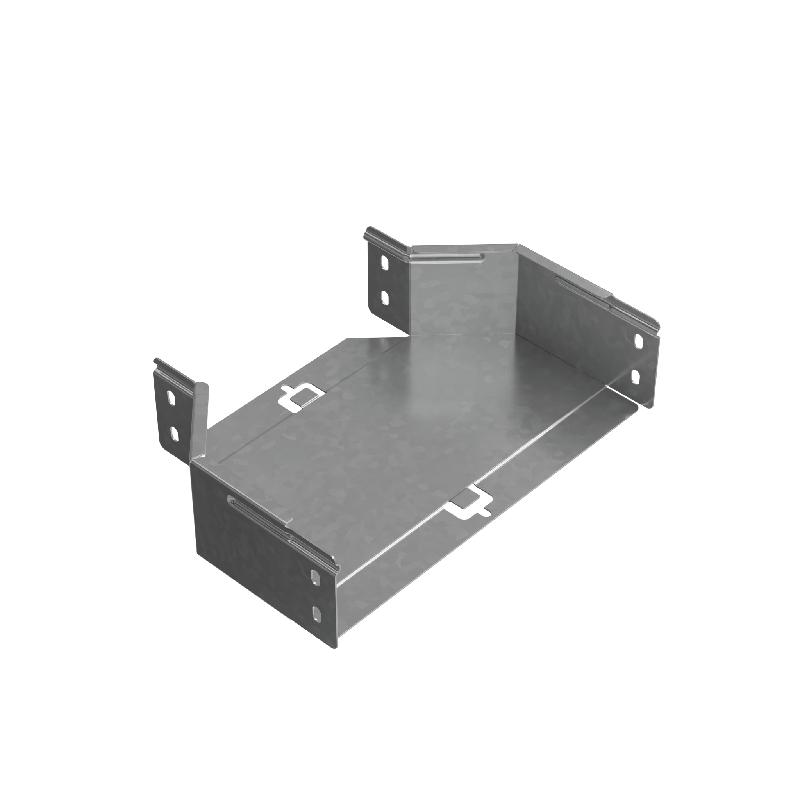 Переходник для лотка центральный 80х200-300 сталь 1мм "ПЛЮС" PDplus80-200-300-C HD КМ PL1723