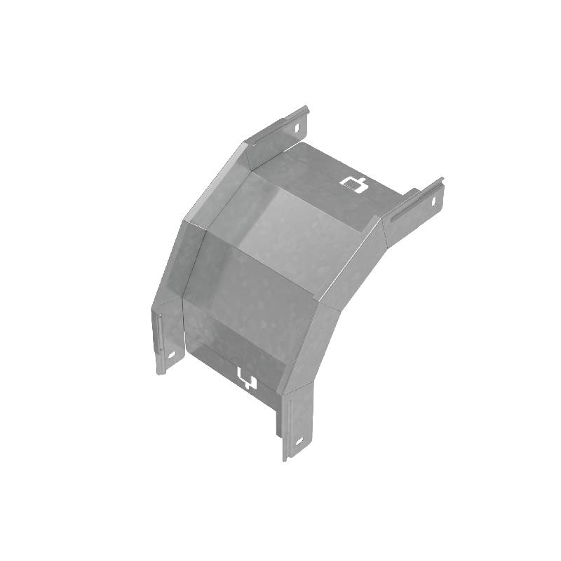 Угол для лотка вертикальный внешний 90град. 200х50 сталь 1мм "ПЛЮС" VLplus90-50-200 HD КМ PL1443